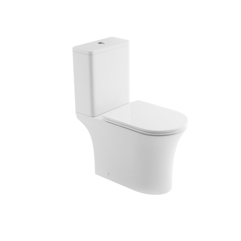 Kompakt WC Invena Infinito Bezkołnierzowy Deska Wolnoopadająca Ciche Spłukiwanie 1 szt.