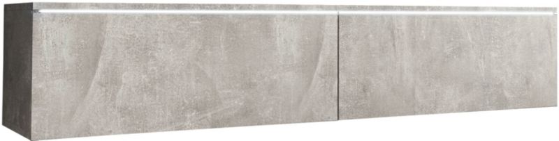 Szafka RTV MINIO go for it DONNA 140 cm beton z oświetleniem LED 1 szt.