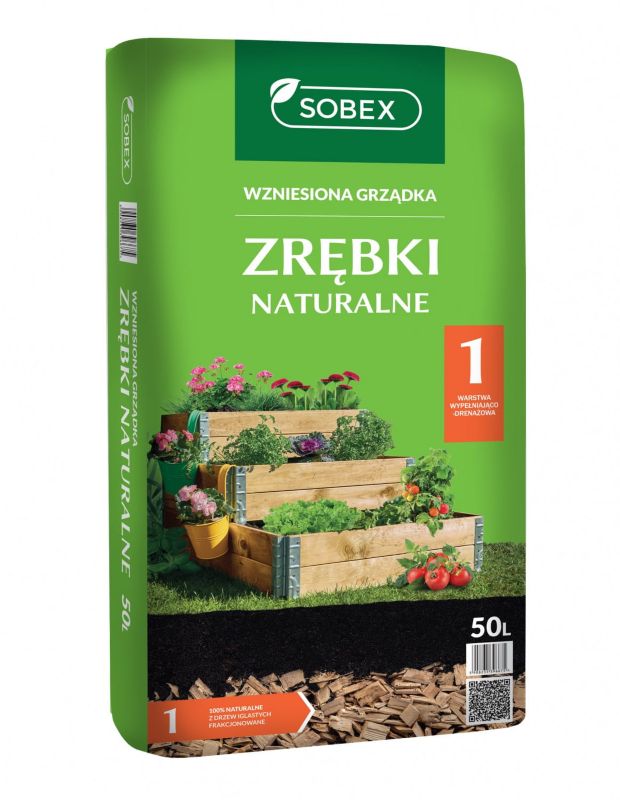 Zrębka Wzniesiona Grządka 50 L, SOBEX, 1 szt.