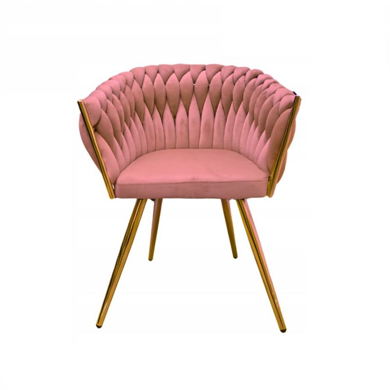 Ozdobny fotel do salonu Family Meble Tilo róż 1szt