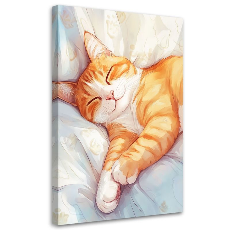Obraz na płótnie Feeby Kot Zwierzę Abstrakcja 80x120cm 1szt