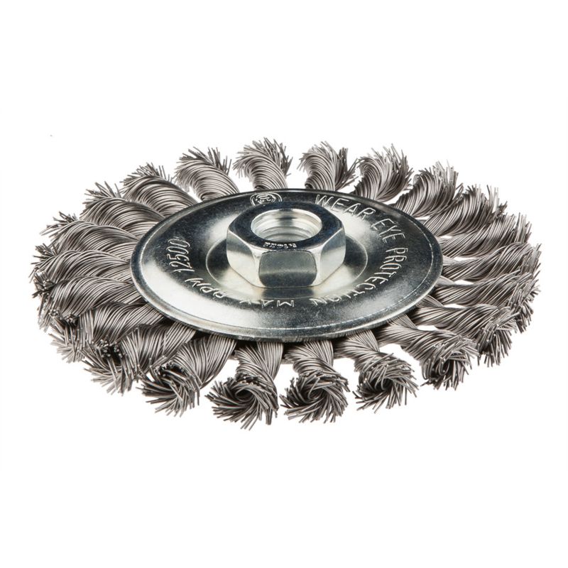 Szczotka druciana GRAPHITE tarczowa 125 mm x M14, INOX 1 szt