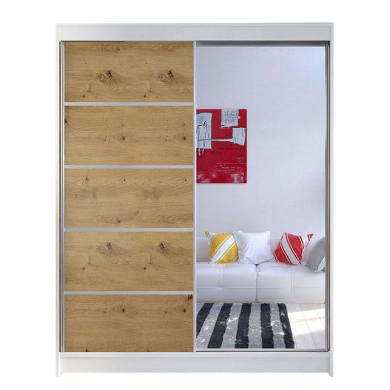 Szafa MIRJAN 24 z drzwiami przesuwnymi Camino III biały/dąb artisan 1 szt.