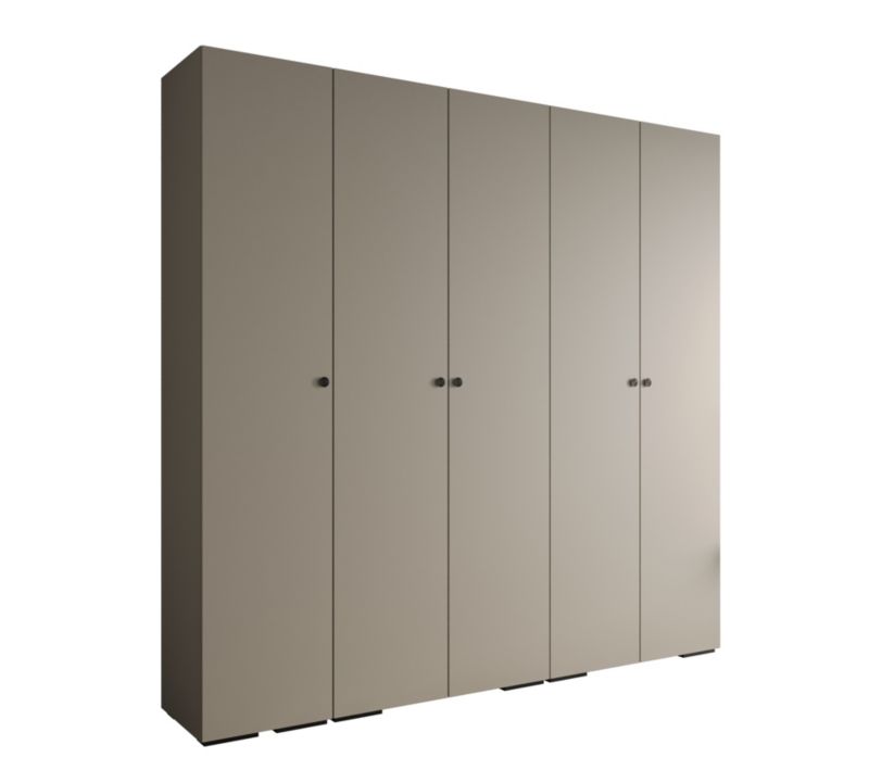 Szafa ubraniowa Garderoba Abiks INOVA 2 2,5SZ kaszmir+czarny 1 szt.