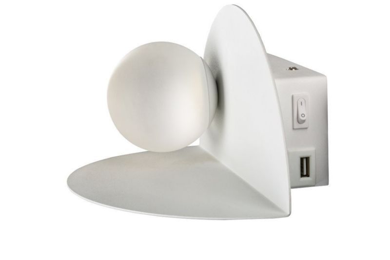 Kinkiet ścienny Candellux Zenit biały 1 x E27 x 4W IP20 wym: 11,5 x 23 x 15 cm - 1 szt.