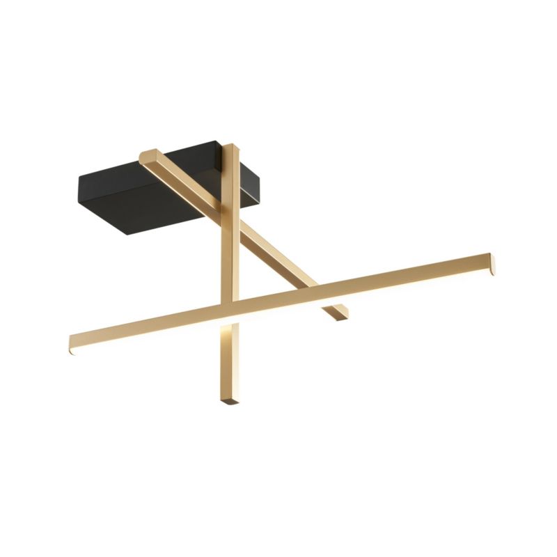 Lampa sufitowa wisząca Zuma Line Edge 7079 złoto-czarna nowoczesna wbudowany LED 25W 1 szt.