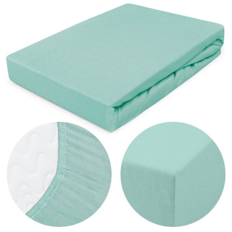 Prześcieradło jersey z gumką Darymex 140x200 kolor Jasny turkus 1 szt.