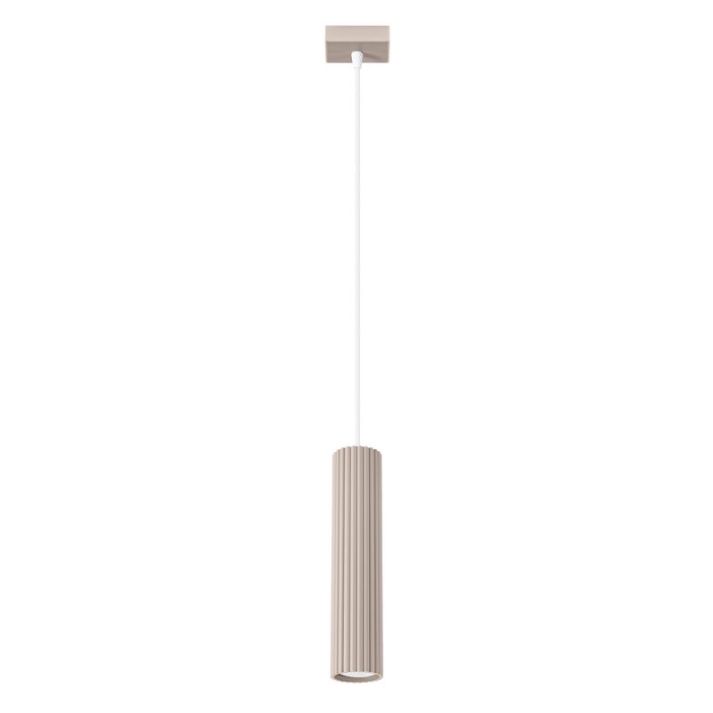 Lampa wisząca Sollux Lighting KARBON 1 taupe 1 szt.