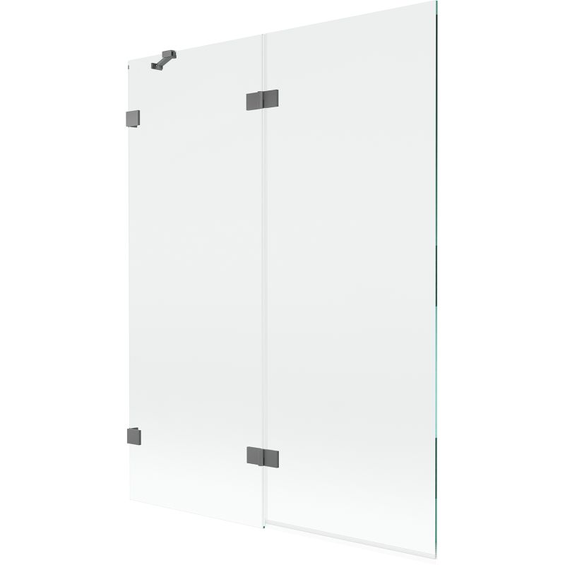 Parawan nawannowy Mexen Lunar gun metal 130 x 150 cm 2-skrzydłowy 1 szt