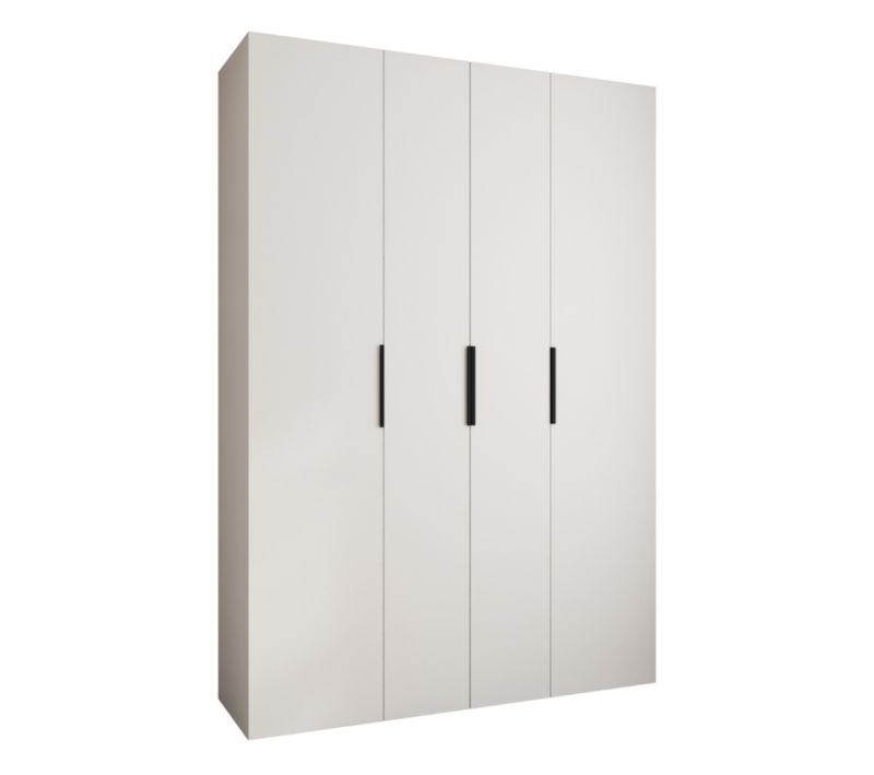 Szafa uchylna Garderoba COMO 4 170 (biały/czarny)