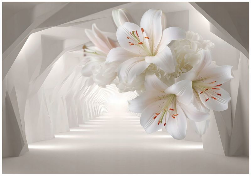 Fototapeta WALLARENA Do Sypialni Salonu Na Flizelinie 3D Abstrakcja Tunel 350x250 cm 1 szt.