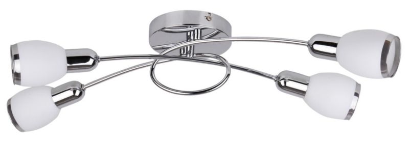 Lampa sufitowa wisząca Rabalux Elite 0638 chromowana biała nowoczesna 4xE14 x 1 szt.