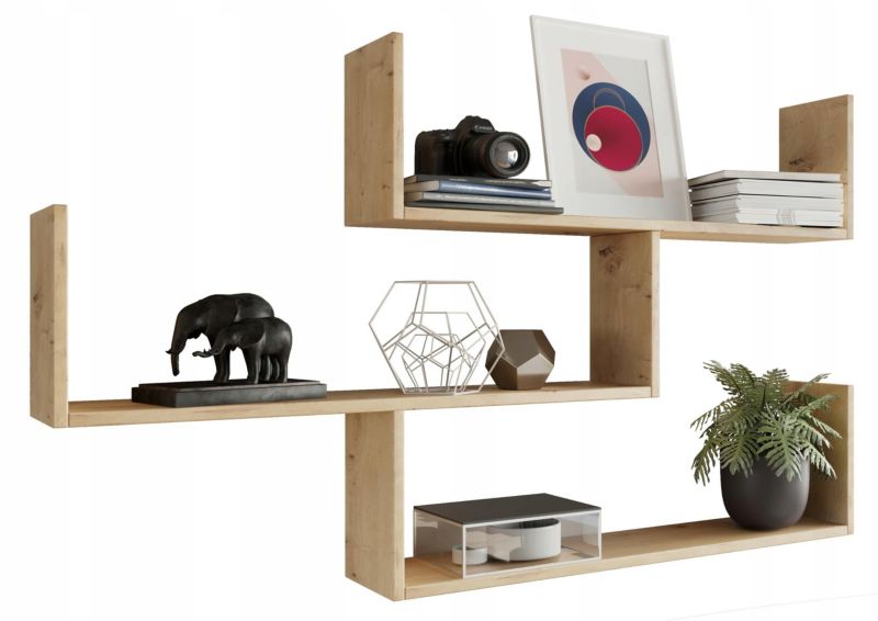 Półka Matkam wisząca THETA regał Per dąb artisan 1 szt.