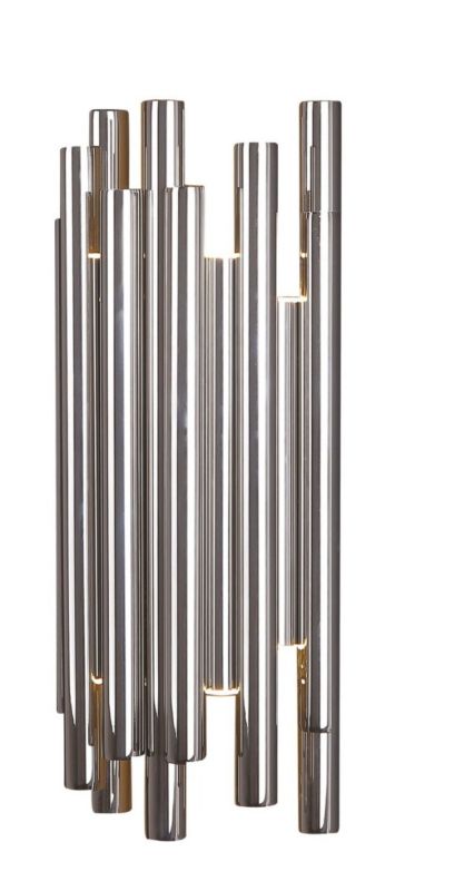 Kinkiet ścienny Maxlight Organic chromowany LED 8W 3000K 360lm IP20 wym: 43 x 19 x 10 cm - 1 szt.