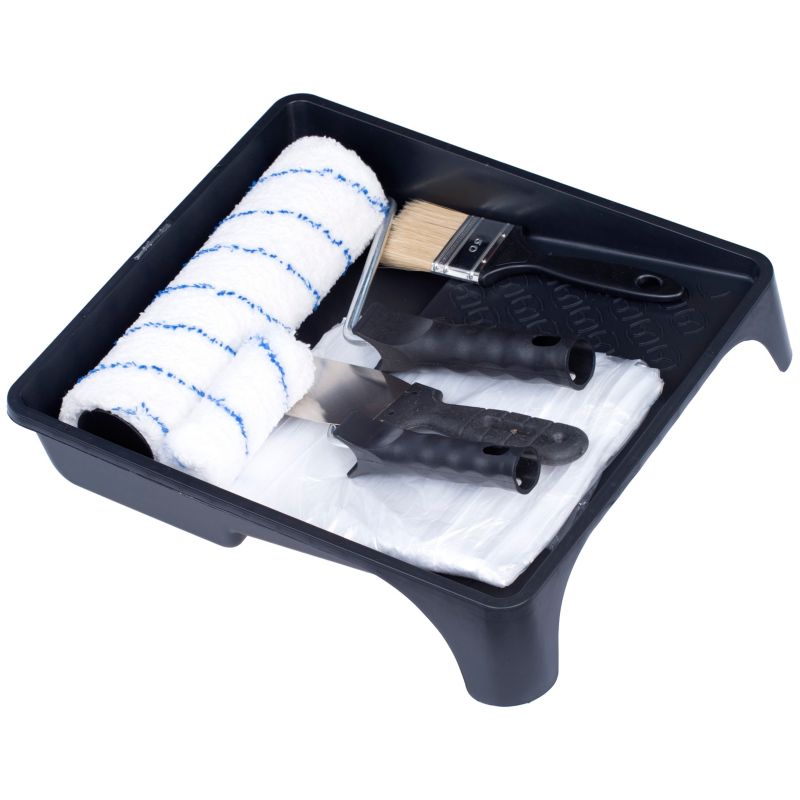 Zestaw malarski FAVORITE, BIG nr 5, wałek Mikrofibra 25 cm, do farb ceramicznych, akrylowych, lateksowych, 8 elementów