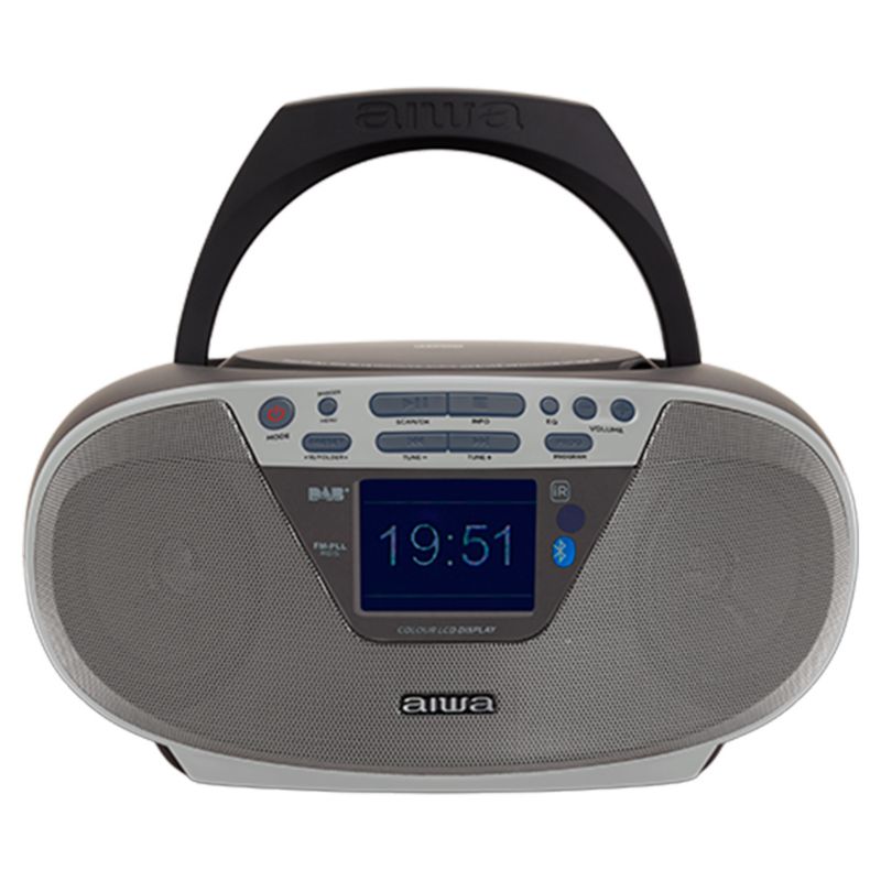 Boombox AIWA BBTU-500 DAB+/FM RDS/CD/USB/BT Szary 1szt.