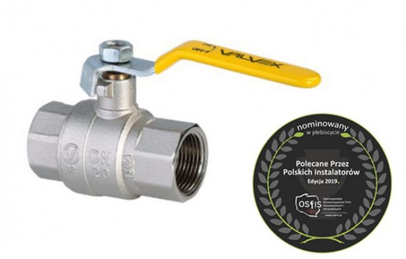 Zawór Valvex kulowy do gazu z dźwignią stalową 25.4 mm 1 szt.