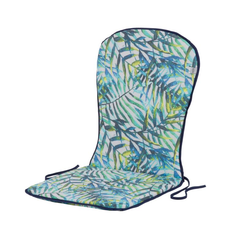Poduszka Patio Paproć Basic z wysokim oparciem turkusowa