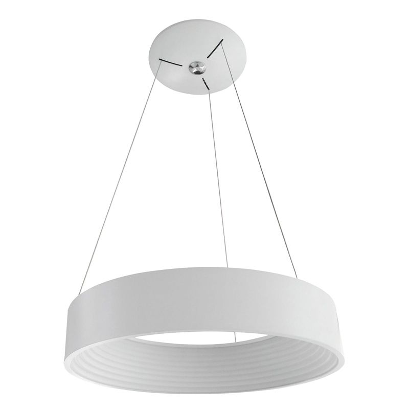 Lampa sufitowa wisząca Italux Mattia 9318 biała nowoczesna wbudowany LED 32W 1 szt.