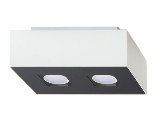 Spot Sollux Lighting Mono biało-czarny 2 x GU10 x 40W IP20 wym: 24 x 14 cm - 1 szt.