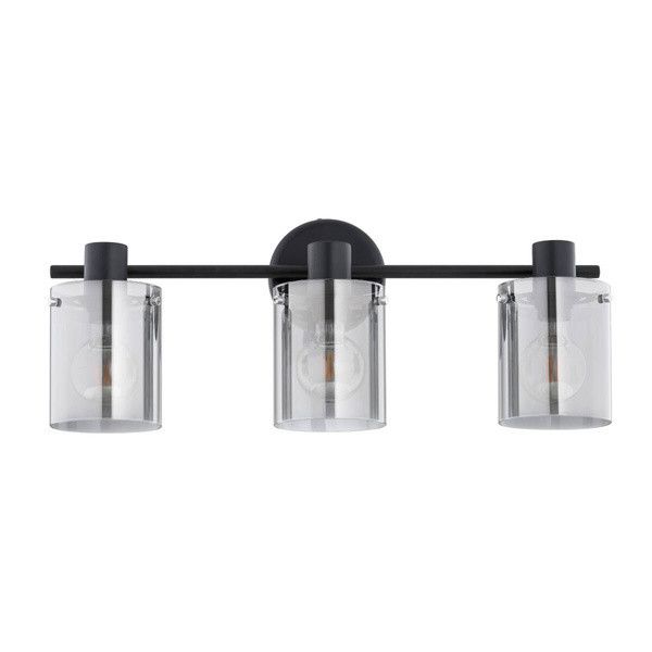 Kinkiet ścienny Alfa Essent czarny styl nowoczesny 3 x E27 x 15W IP20 wym: 28 x 28 x 77 cm - 1 szt.