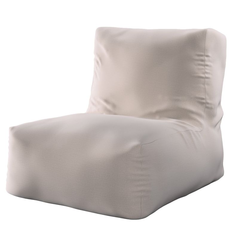 Pufa- fotel Dekoria 67 x 31 x 75 cm beżowy welwet 1 szt.