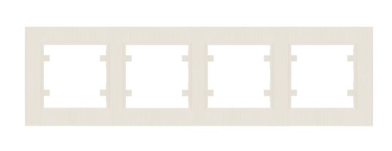 Ramka poczwórna Makel Karea Perla ryflowana