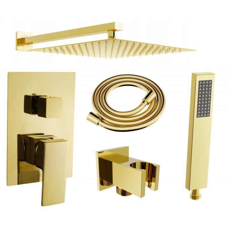 Zestaw prysznicowy DR02 podtynkowy Mexen Uno złoty 1 szt.