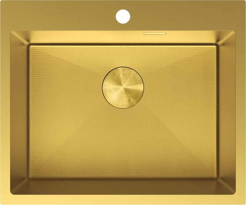 Zlewozmywak wpuszczany Mexen Solix złoty 600x500 mm 1-komorowy 1 szt.
