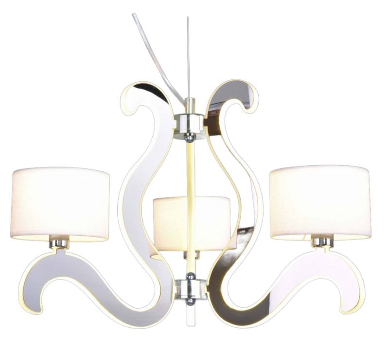 Lampa sufitowa Candellux Ambrosia chromowana-biała wym: 180 x 48 x 48 cm 3xE14 x 40W 1 szt.