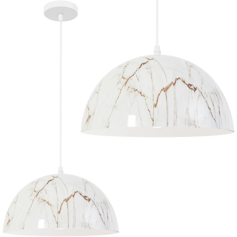 Lampa Sufitowa Wisząca Toolight App911-1Cp Marble Biały 1 Szt