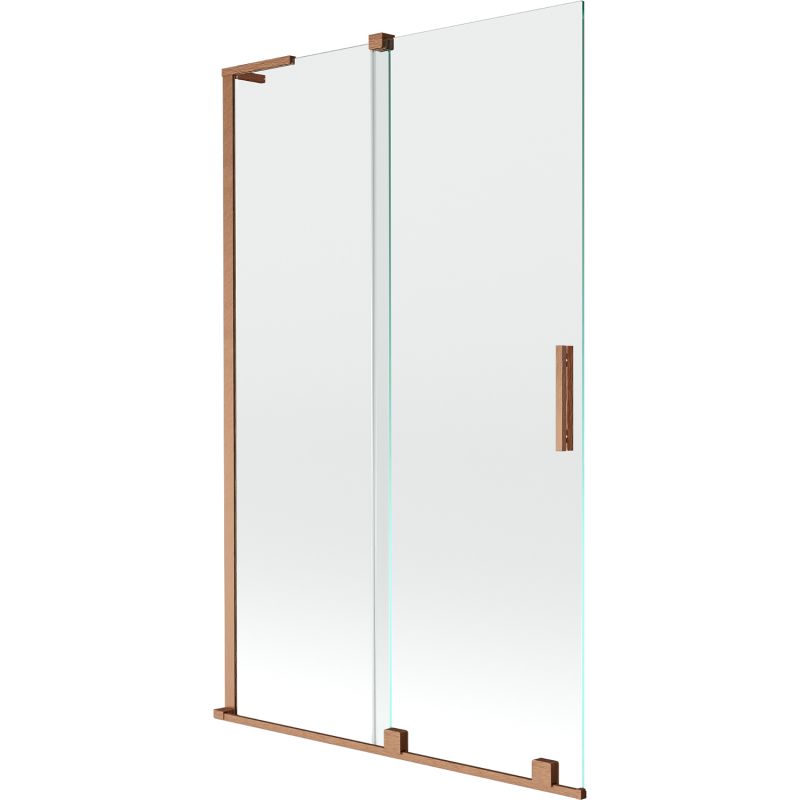 Parawan nawannowy przesuwany Mexen Velar L miedź szczotkowana 110x150 cm 1 szt.