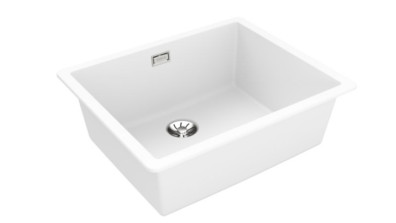 Zlewozmywak Teka Radea 1-komorowy 55,6x45,6 cm biały PerfectFlow wpuszczony/podwieszany 1 szt.