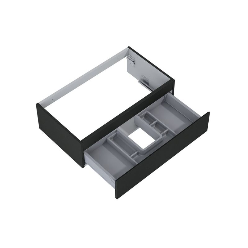 Szafka podumywalkowa Oltens Vernal 80 cm czarny mat quietclose 1 szt.