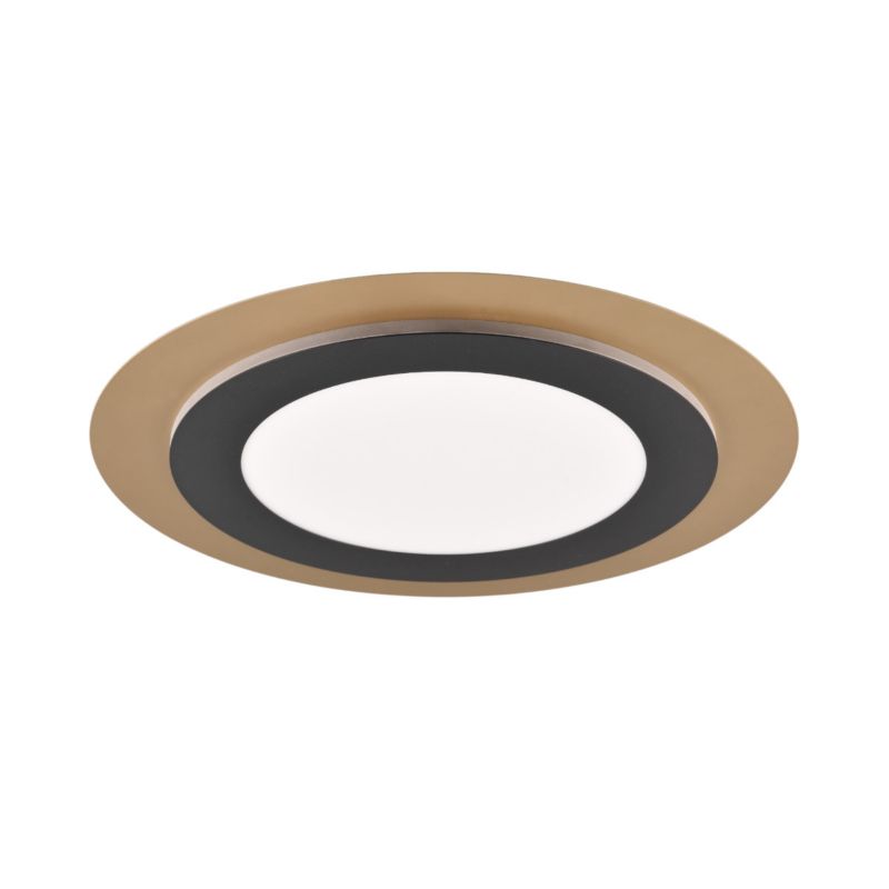 Plafon Trio Morgan czarno-złoty-odcienie złota LED 42W 2700K-6500K 5600lm IP20 wym: 4 x 45 x 45 cm metal - 1 szt.