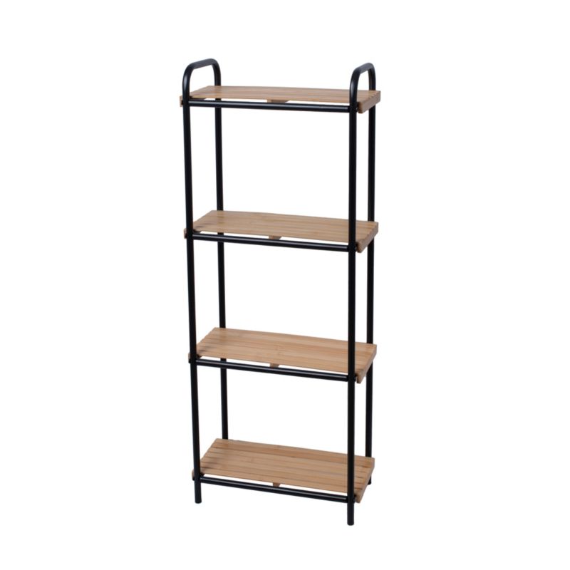 Regał łazienkowy MIKE-4 - Yoka Home bambusowy szafka 4 półki - 1 szt.