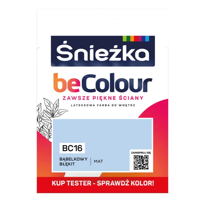 Tester farby Śnieżka Becolour bąbelkowy błękit 25 ml