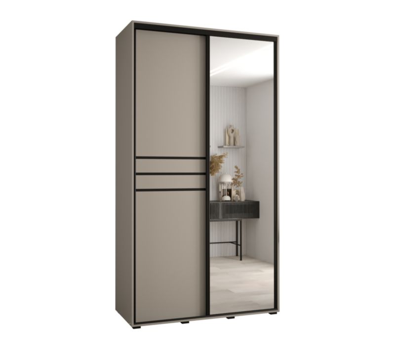 Szafa przesuwna Abiks 45 wysoka Dakota 11 130 kaszmir+kaszmir+czar 1 szt