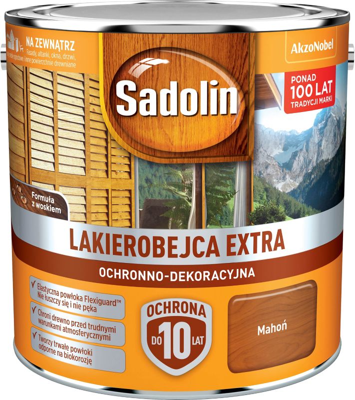Lakierobejca Sadolin Extra mahoń 2,5 l