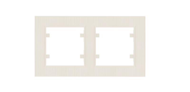 Ramka podwójna Makel Karea Perla ryflowana