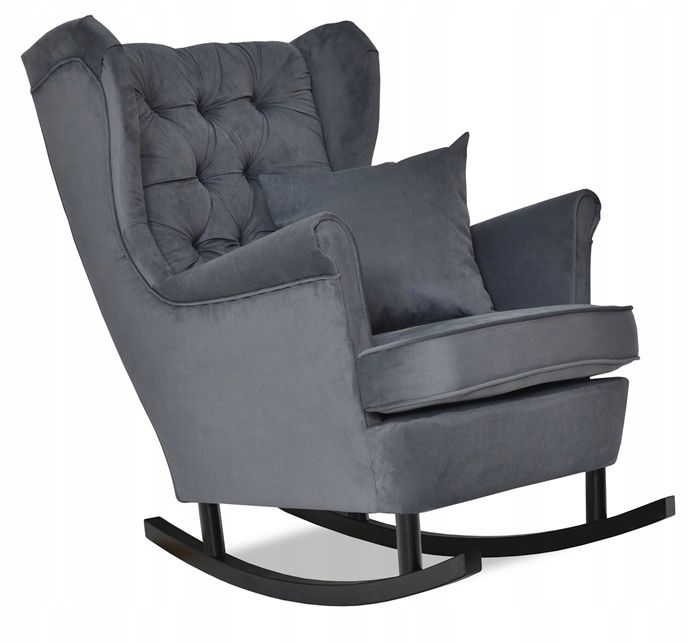 Fotel uszak do salonu bujany Family Meble Gaja szarość 1szt