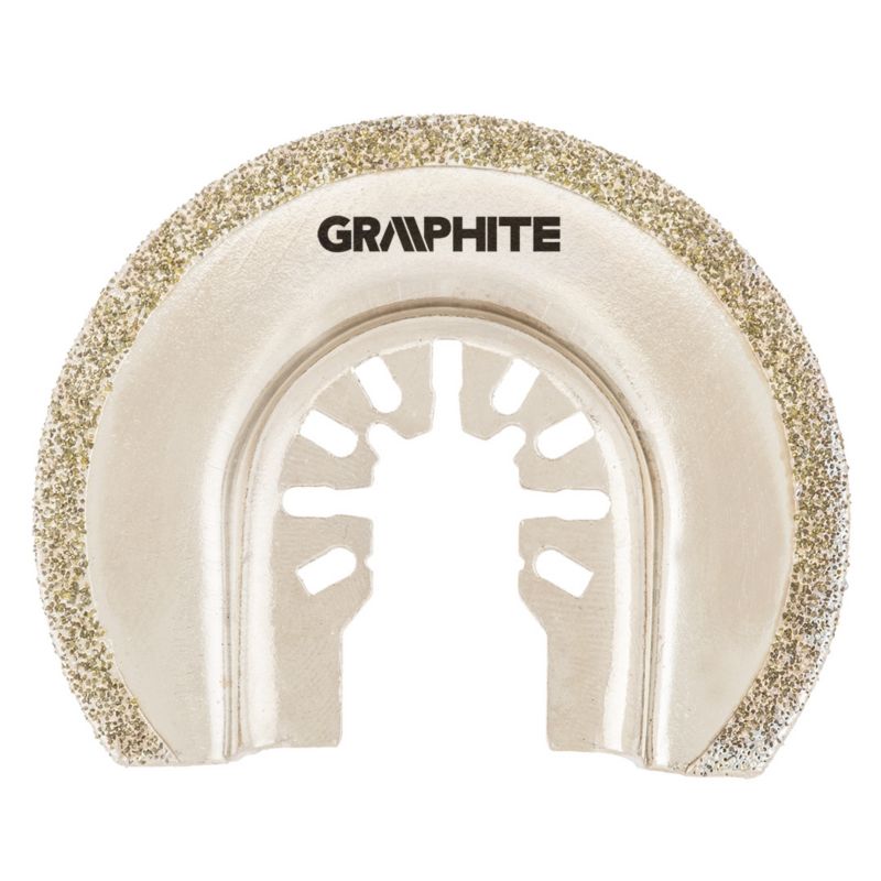 Tarcza półokrągła GRAPHITE HCS do ceramiki, 65 mm, galwaniczne pokrycie nasypem diamentowym 1 szt