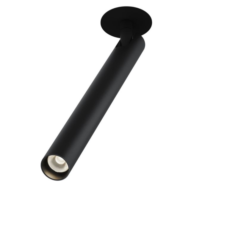 Oprawa sufitowa wpuszczana Maytoni Focus T czarna LED 6W 3000K 270lm ruchoma IP20 wym: 32,6 x 3 x 3 cm okrągła - 1 szt.