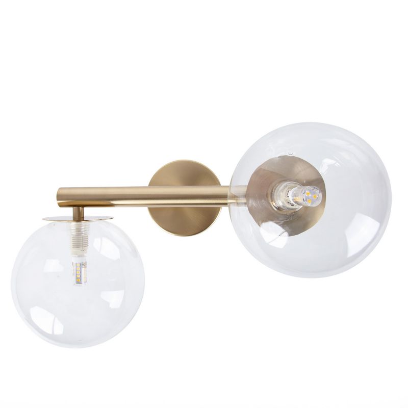 Kinkiet ścienny Sigma Lighting Avola złoto-przezroczysty 2 x G9 x IP20 wym: 19 x 31 x 25 cm - 1 szt.