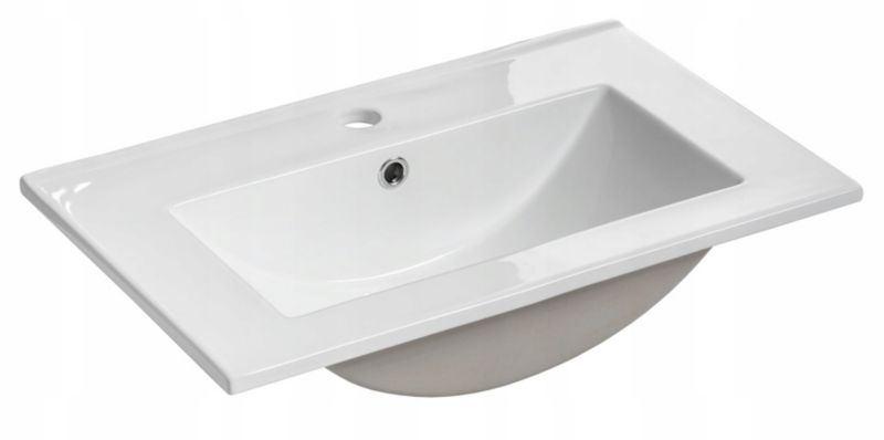 Umywalka meblowa Furnidea 60 cm wpuszczana biały połysk prostokątna DANCE 1 szt.