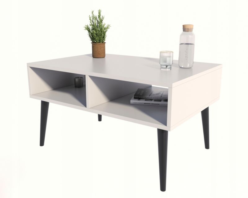 Ława Matkam stolik ISLA 100 cm Per biały-czarny 1 szt.