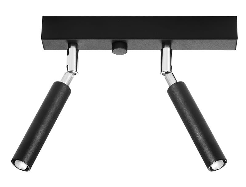 Reflektor spot Sollux Lighting Eyetech czarny-chromowany 2 x G9 x 12W IP20 wym: 25 x 3 cm - 1 szt.