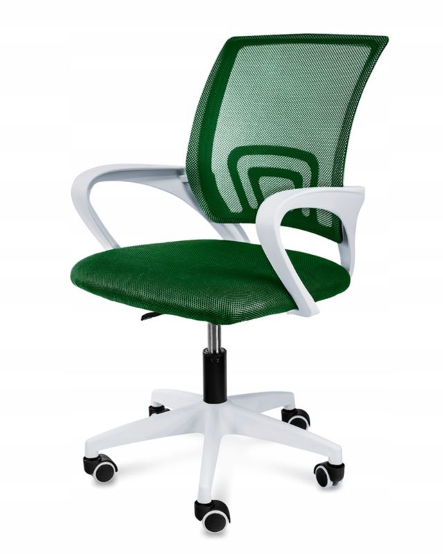 Krzesło obrotowe biurkowe JUMI do biura fotel ergonomiczny SMART zielone 1 szt.