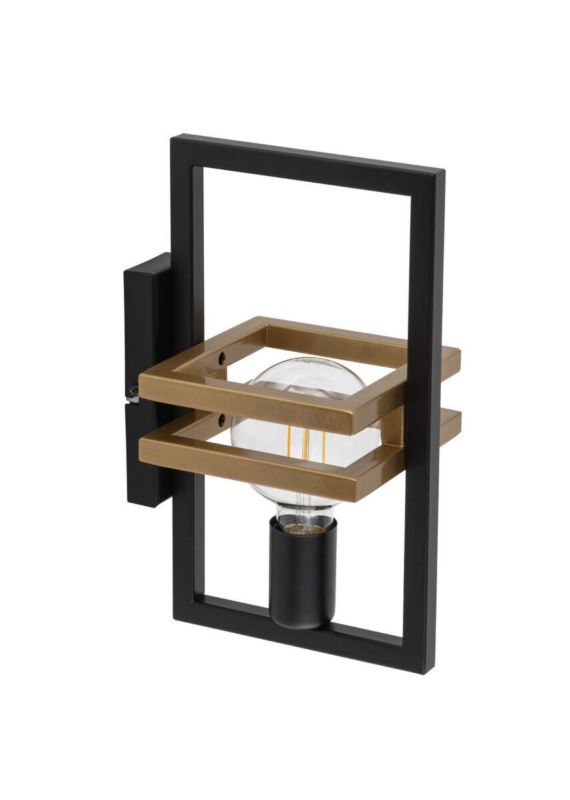 Kinkiet ścienny Sigma Lighting Merci czarno-złoty 1 x E27 x 15W IP20 wym: 31 x 14,5 x 20 cm - 1 szt.