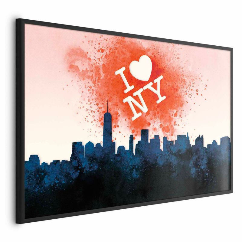 Plakat Artgeist I love NY 30x21 cm z ramą czarną 1 szt